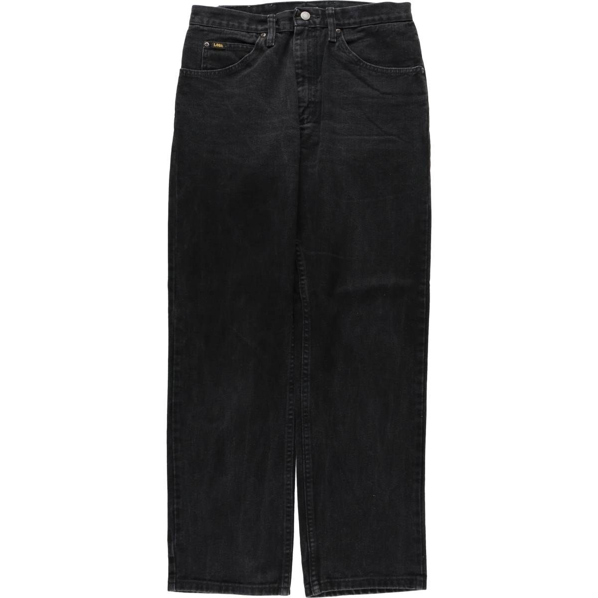 古着 リー Lee ブラックデニム ストレートデニムパンツ メンズw31相当/eaa569525