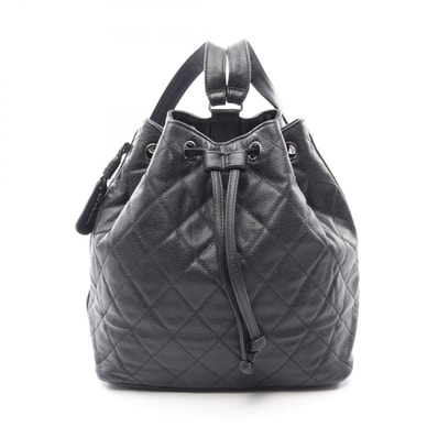 シャネル CHANEL マトラッセ リュックサック バックパック バッグ キャビアスキン(グレインドカーフ) レディース ブラック系 【中古】