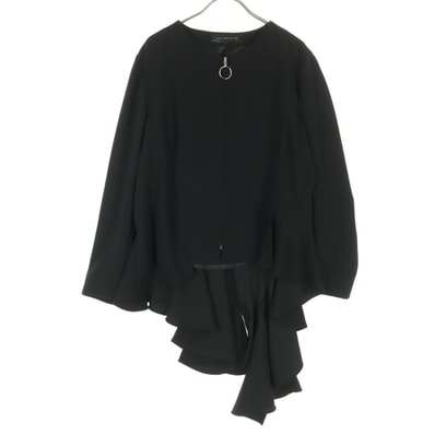 ZARA WOMAN ザラウーマン 長袖 ジップジャケット XL ブラック