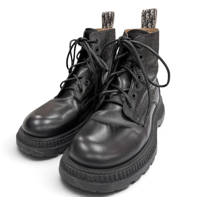 美品 ディオール オム ブーツ BUFFALO LACE-UP BOOTS 41