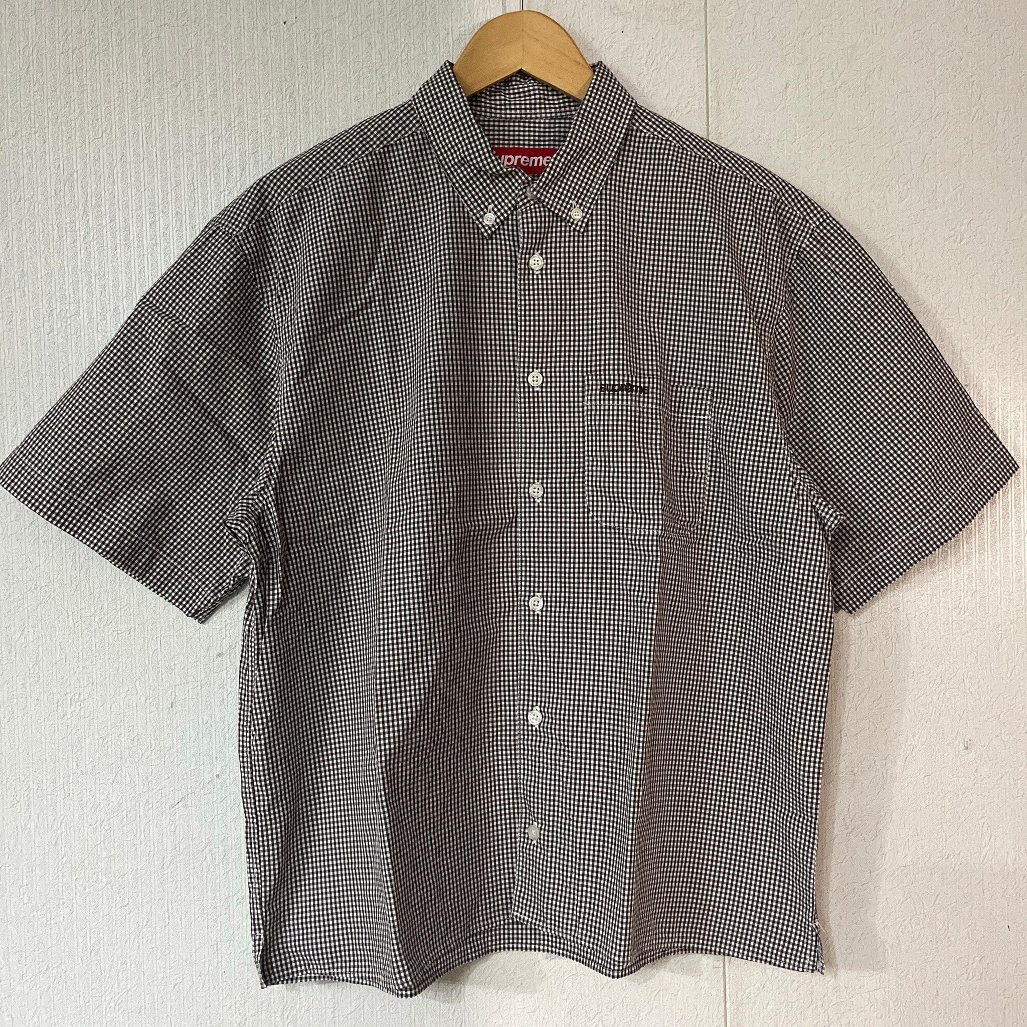 Supreme Gingham S/S Shirt "Brown"