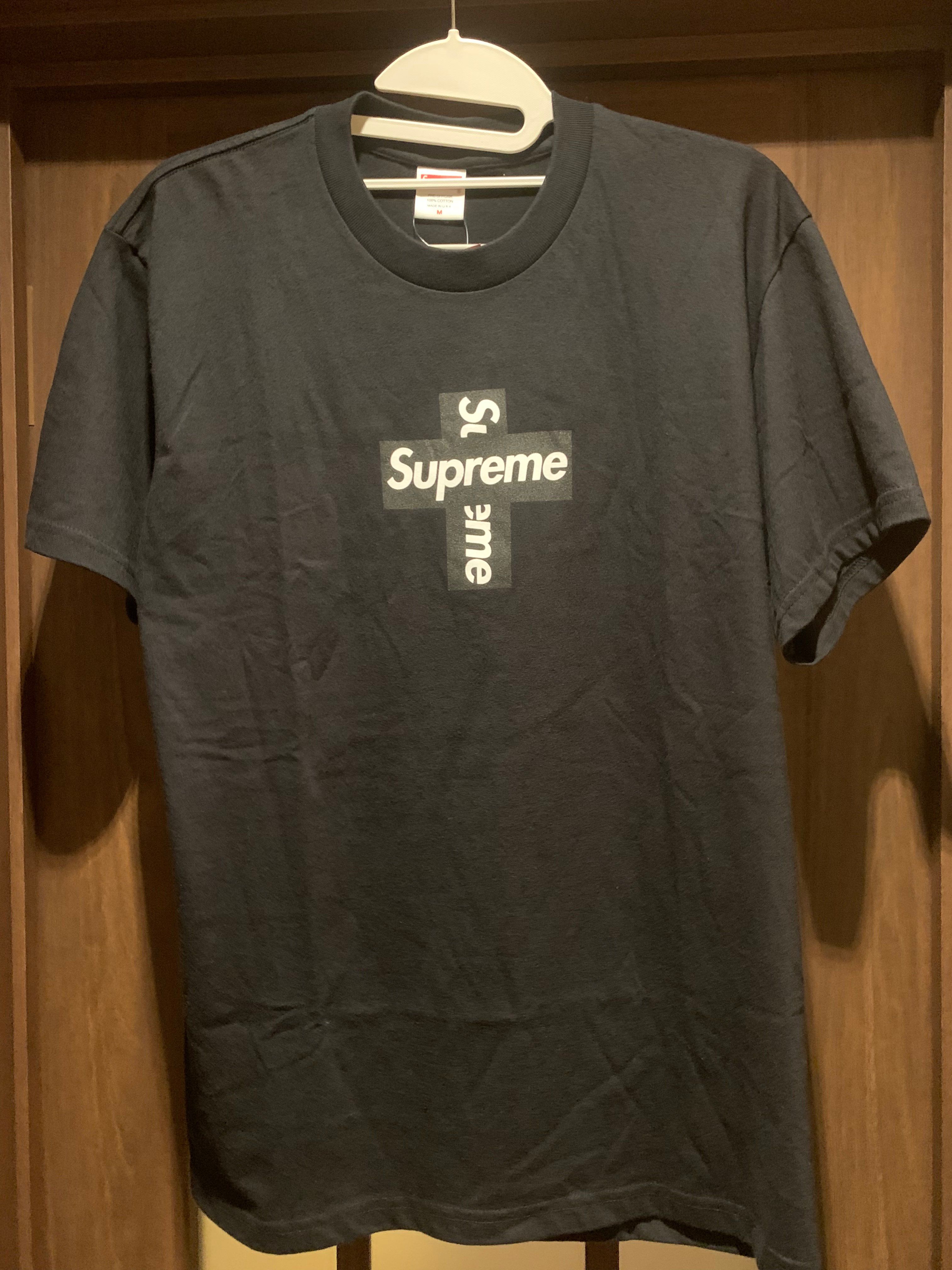 Supreme Cross Box Logo Tee "Black"