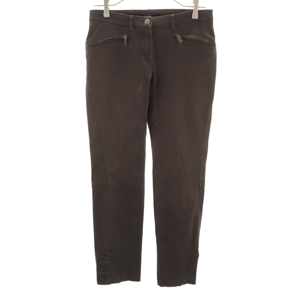 MAX MARA WEEK END LINE マックスマーラウィークエンドライン スリムパンツ 36 チャコールブラウン