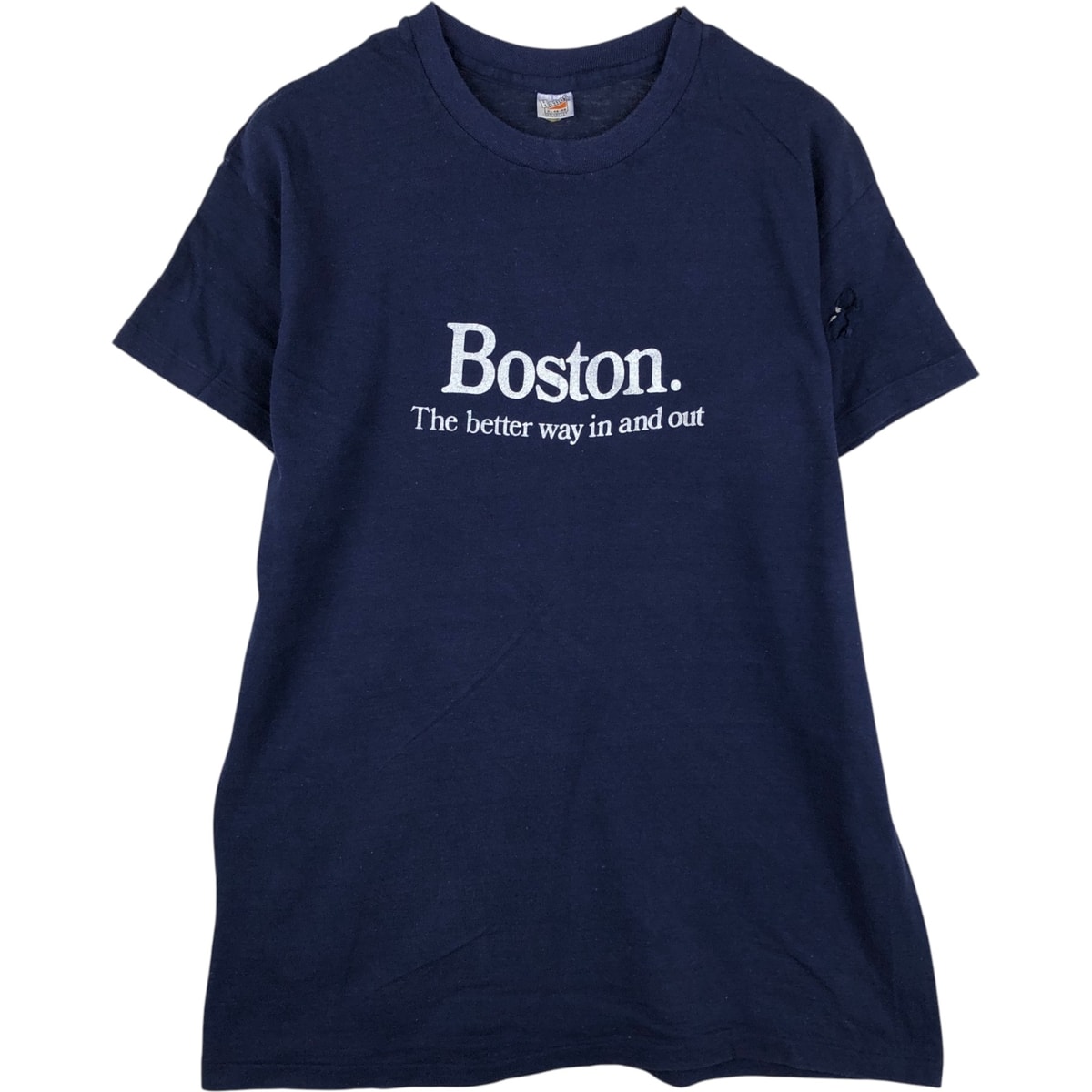 古着 70年代 ヘインズ Hanes メッセージプリントTシャツ USA製 メンズXL相当 ヴィンテージ/eaa636207