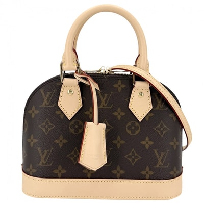 LOUIS VUITTON ルイヴィトン 2WAY モノグラム アルマBB ショルダーバッグ ハンドバッグ 肩掛け 斜め掛け 小さめ ミニバッグ M46990 ブラウン 茶 ゴールド金具 レディース 美品【中古品】