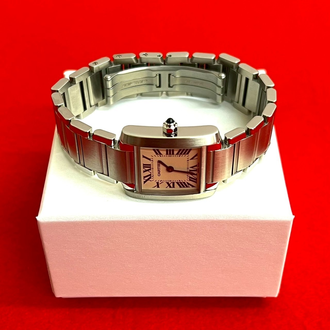 CARTIER カルティエ タンク フランセーズ SM ステンレススチール 腕時計 シルバー
 32003