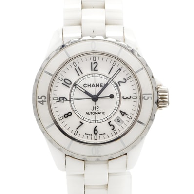 【6wdc0262】シャネル J12 H0970 白文字盤【中古】腕時計 メンズ