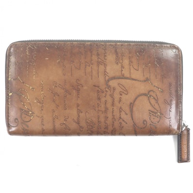 美品 ベルルッティ 長財布 ブラウン メンズ