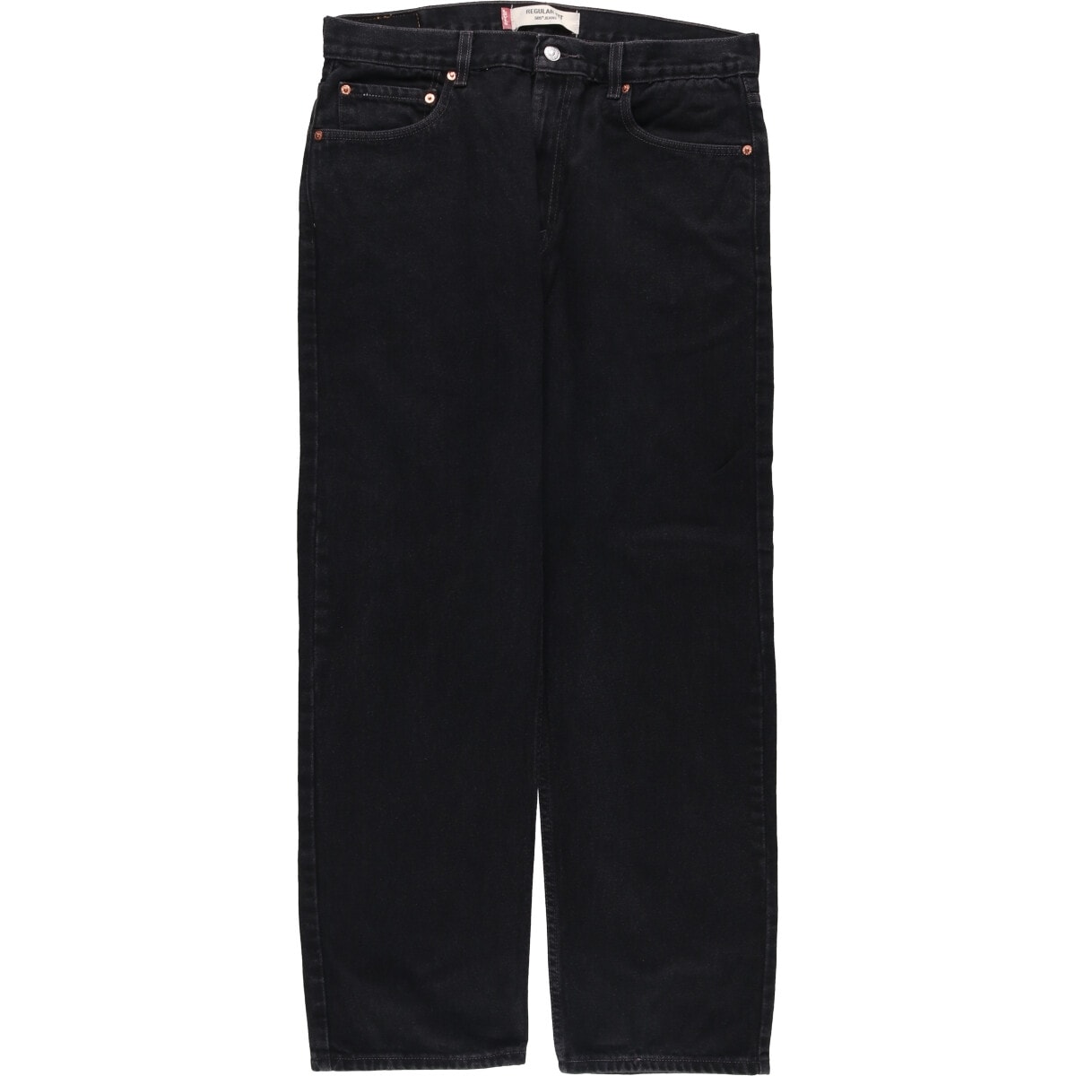 古着 00年代 リーバイス Levi's 505 REGULAR FIT ブラックデニム テーパードデニムパンツ メンズw36相当/eaa580231