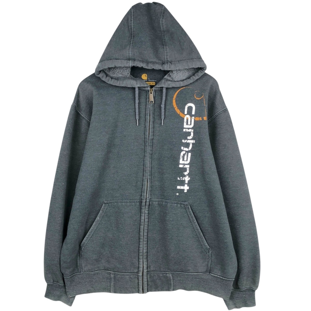 古着 カーハート Carhartt ORIGINAL FIT スウェットフルジップパーカー メンズL相当/eaa617460