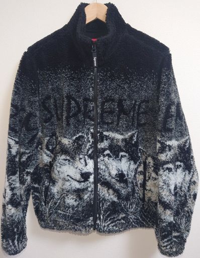 Supreme Wolf Fleece Jacket "Black"