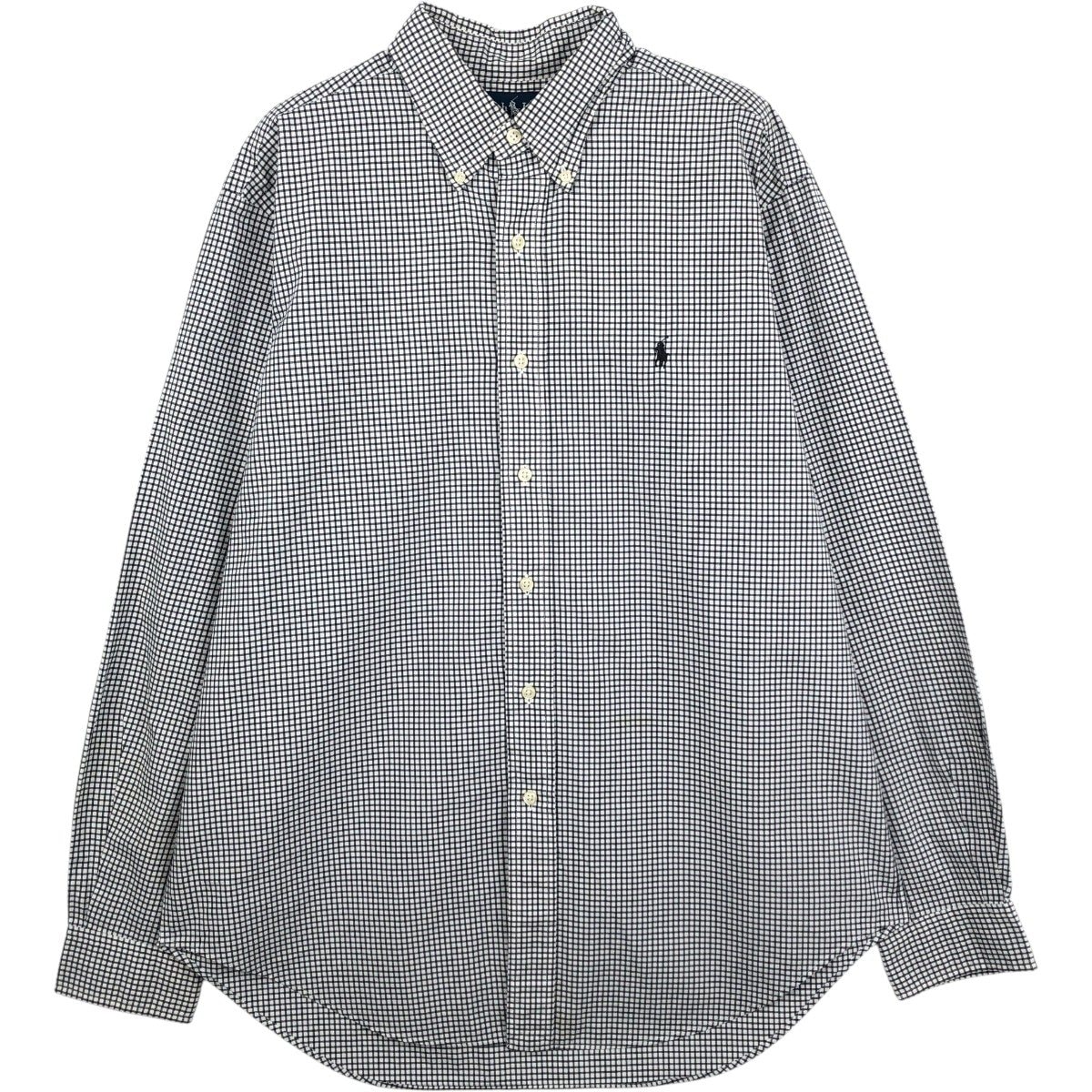 古着 ラルフローレン Ralph Lauren CLASSIC FIT クラシックフィット ギンガムチェック 長袖 ボタンダウンチェックシャツ メンズL相当/eaa661381