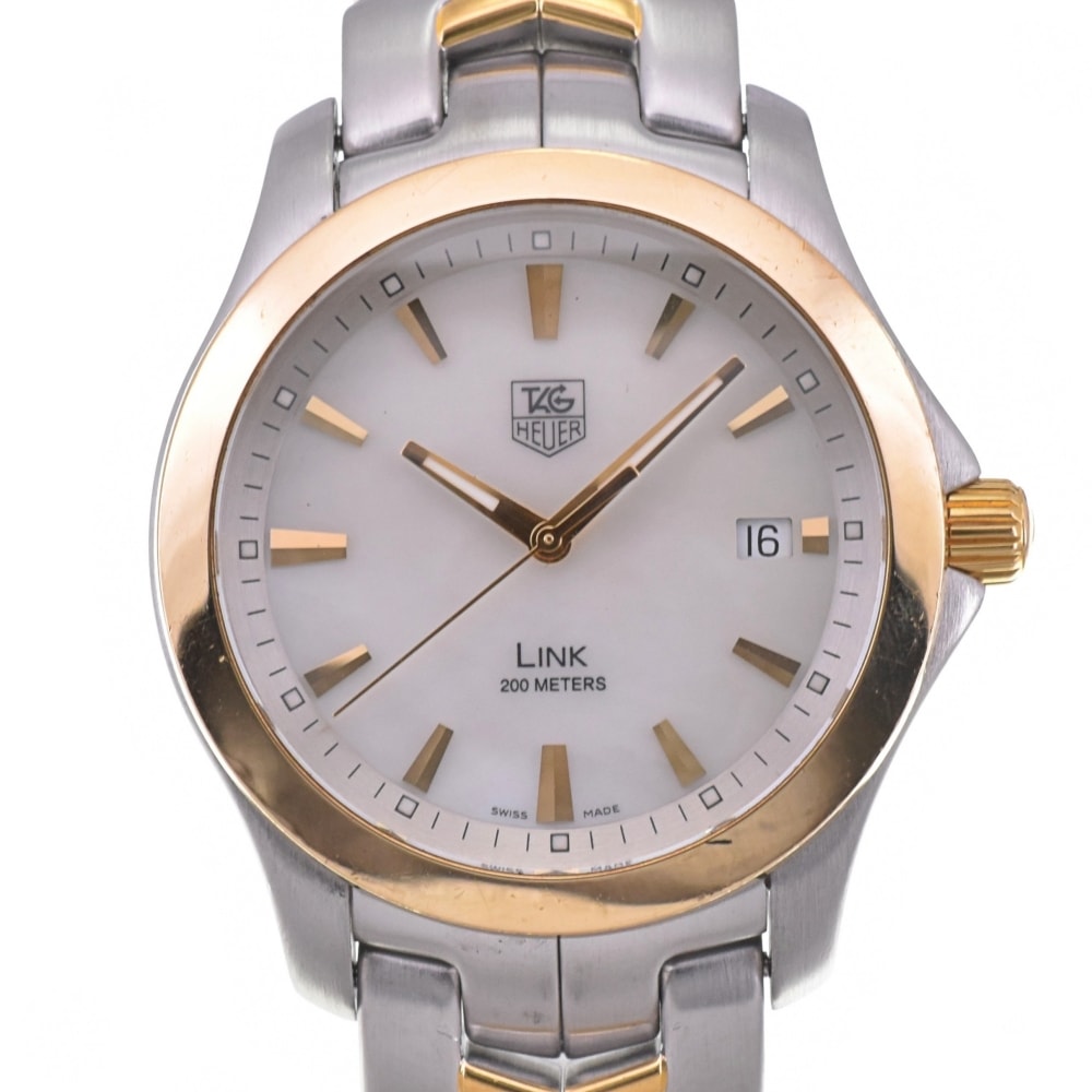 値下 タグホイヤー TAG HEUER WJF1152 リンク SS/K18YG クォーツ メンズ 良品 M#143137