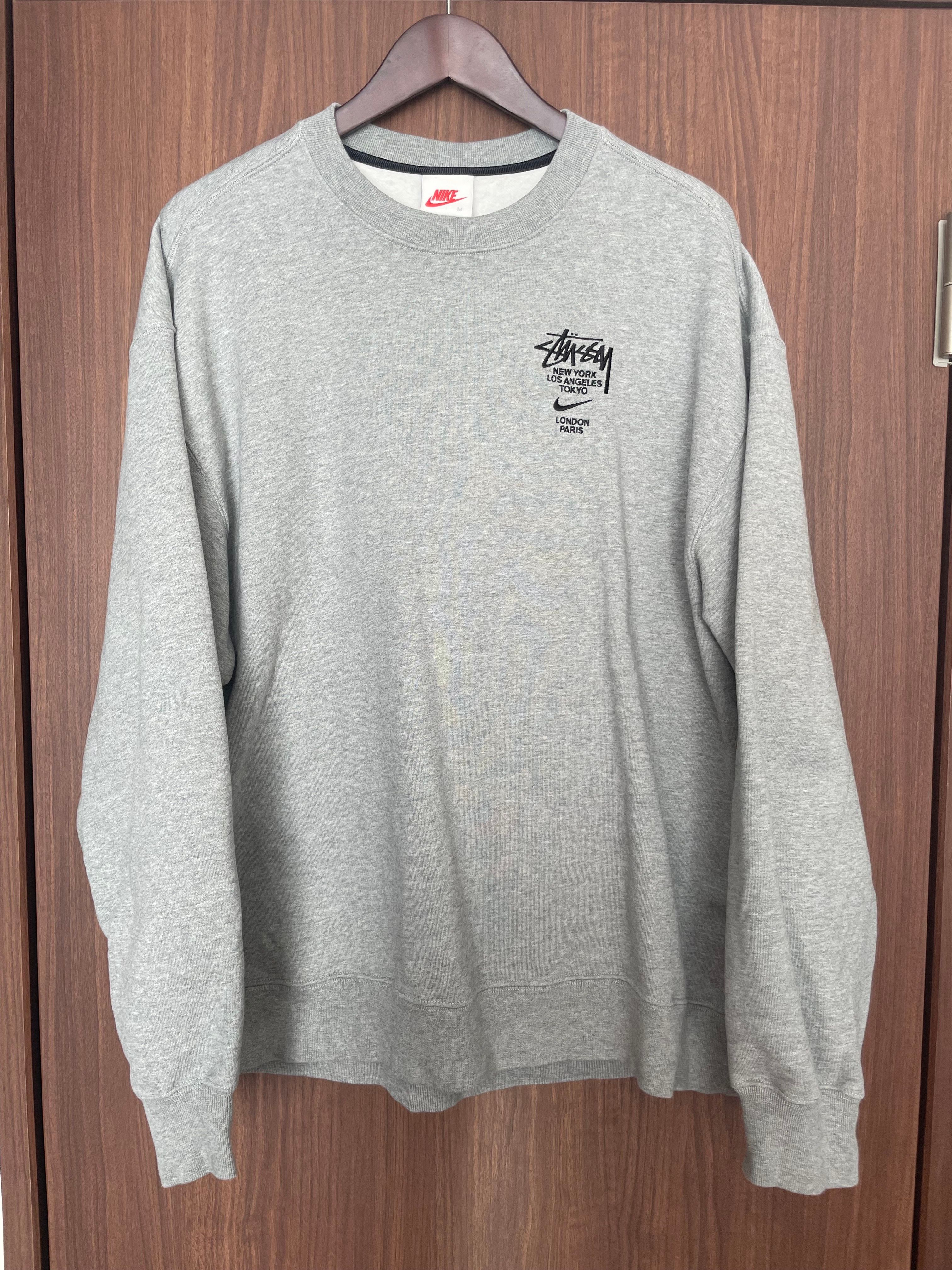 Nike x Stussy International Crewneck Sweatshirt (US Size) "Grey" DC4198-050