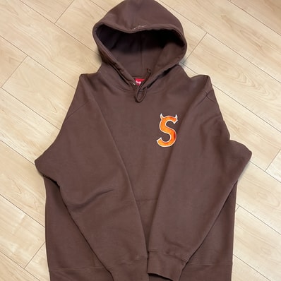 Supreme S Logo Hooded Sweatshirt "Brown" (22FW)