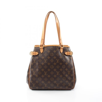 ルイ・ヴィトン LOUIS VUITTON バティニョール ヴェルティカル トートバッグ バッグ PVCコーティングキャンバス レザー モノグラム レディース ブラウン系 M51153 【中古】