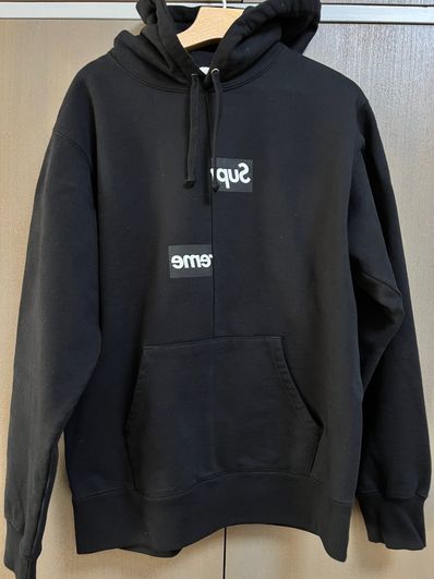 Supreme / Comme des Garçons SHIRT® Split Box Logo Hooded Sweatshirt "Black"