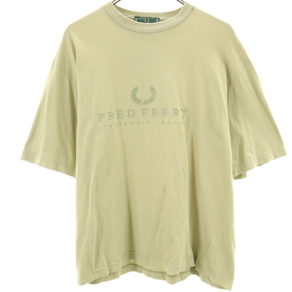 FRED PERRY フレッドペリー イタリア製 半袖 Tシャツ M カーキ