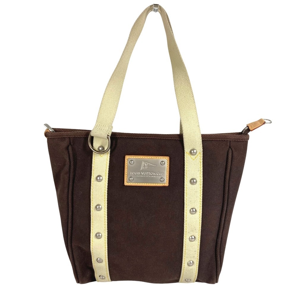 ルイヴィトン LOUIS VUITTON カバMM カバ MM  M80663 アンティグア バッグ 肩掛け トートバッグ  ショルダーバッグ キャンバス ブラウン