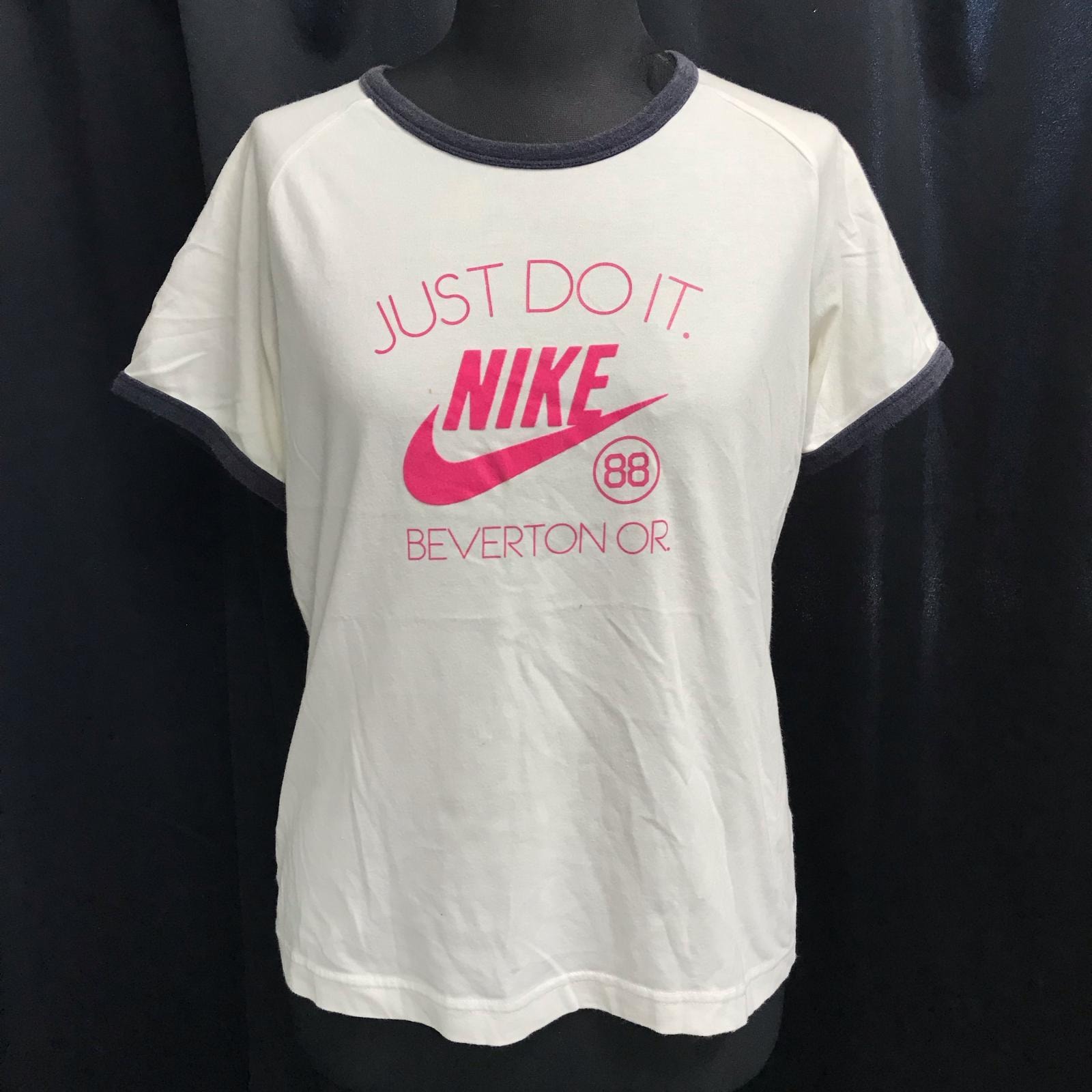 NIKE【ナイキ】 半袖Tシャツ【レディースL/白/white】スポーツウェア/Tops/Shirt◆BJ062-c