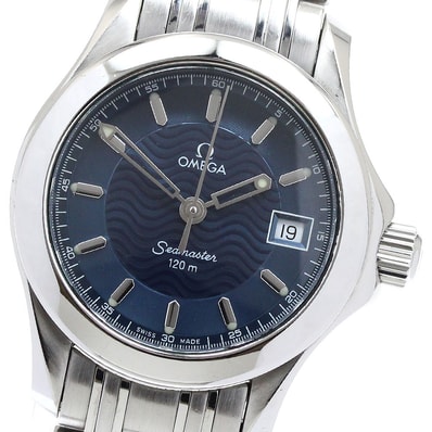 ★保 オメガ シーマスター120 デイト 2581.81 レディース 【中古】