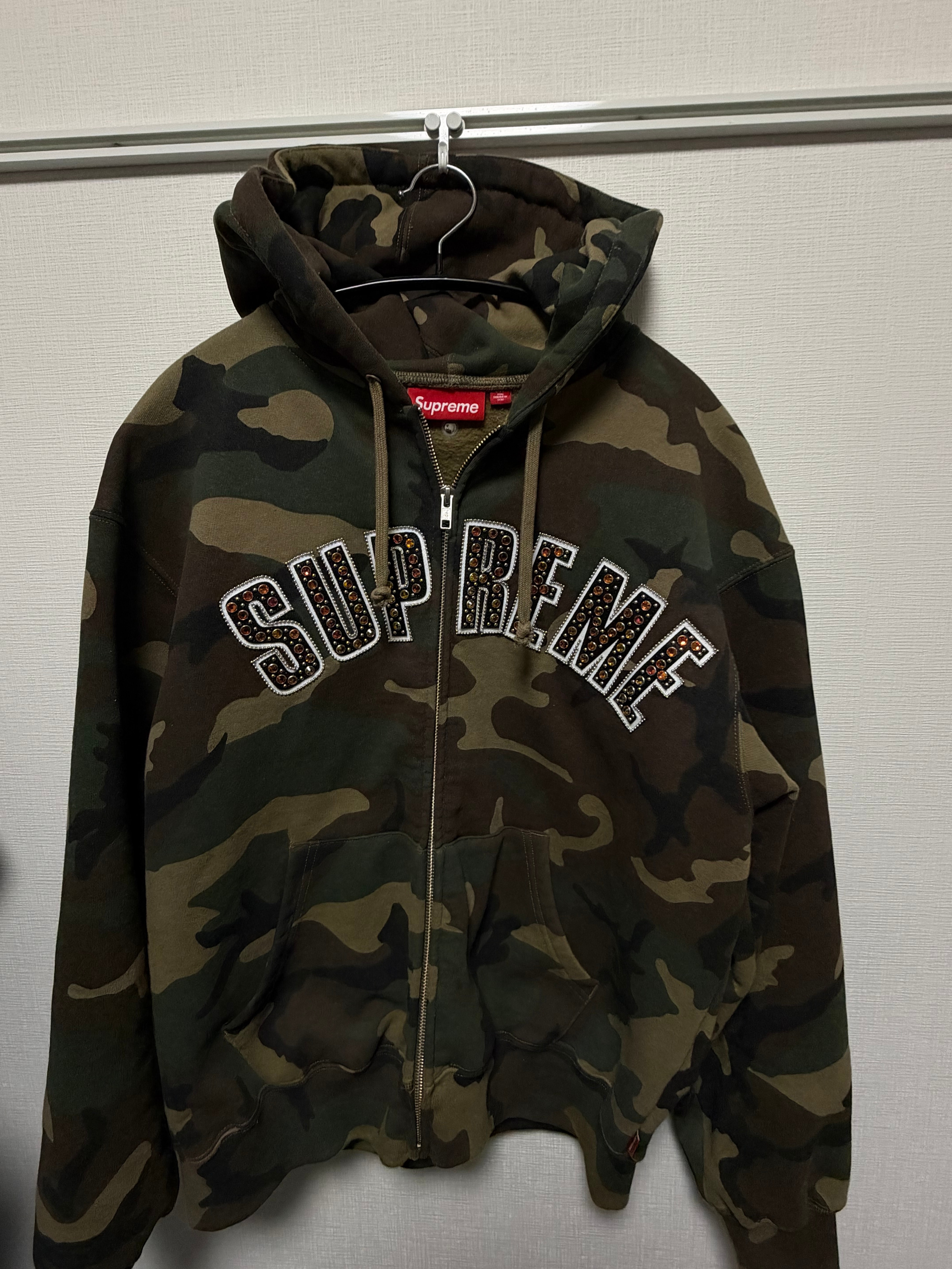 Supreme x B.B. Simon Zip Up Hooded Sweatshirt "Woodland Camo"