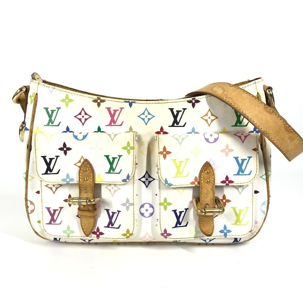 ルイヴィトン LOUIS VUITTON ロッジGM M40051 モノグラムマルチカラー カバン 斜め掛け ショルダーバッグ モノグラムマルチカラーキャンバス ブロン ホワイト