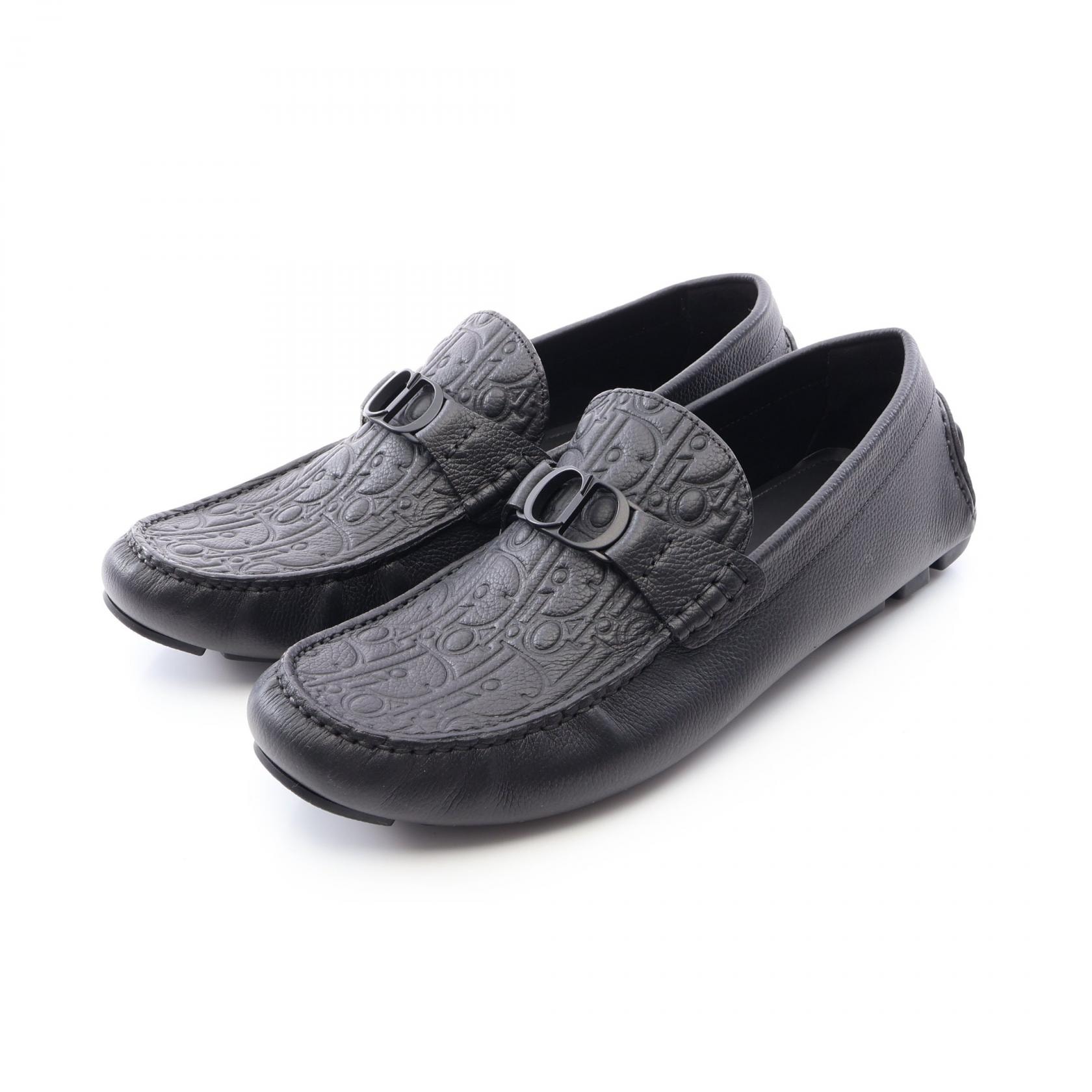 ディオール Dior Dior Odeon ローファー 靴 レザー メンズ ブラック系 【中古】