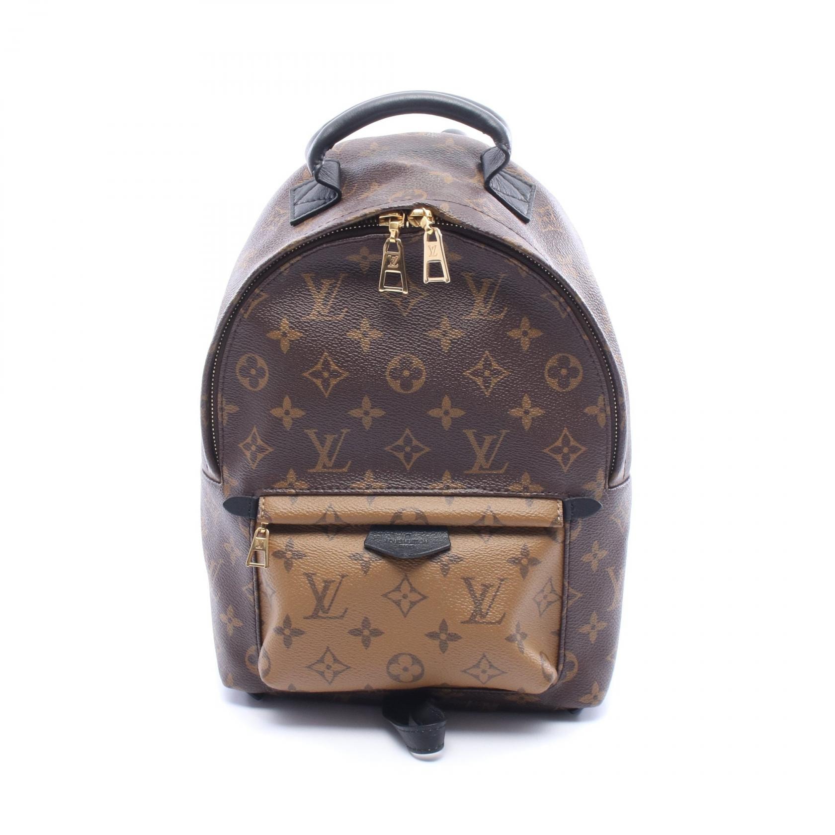 ルイ・ヴィトン LOUIS VUITTON パームスプリングス バックパックPM リュックサック バックパック バッグ PVCコーティングキャンバス レザー モノグラム・リバース ベージュ レディース ブラウン系 / ベージュ系 M43116 【中古】