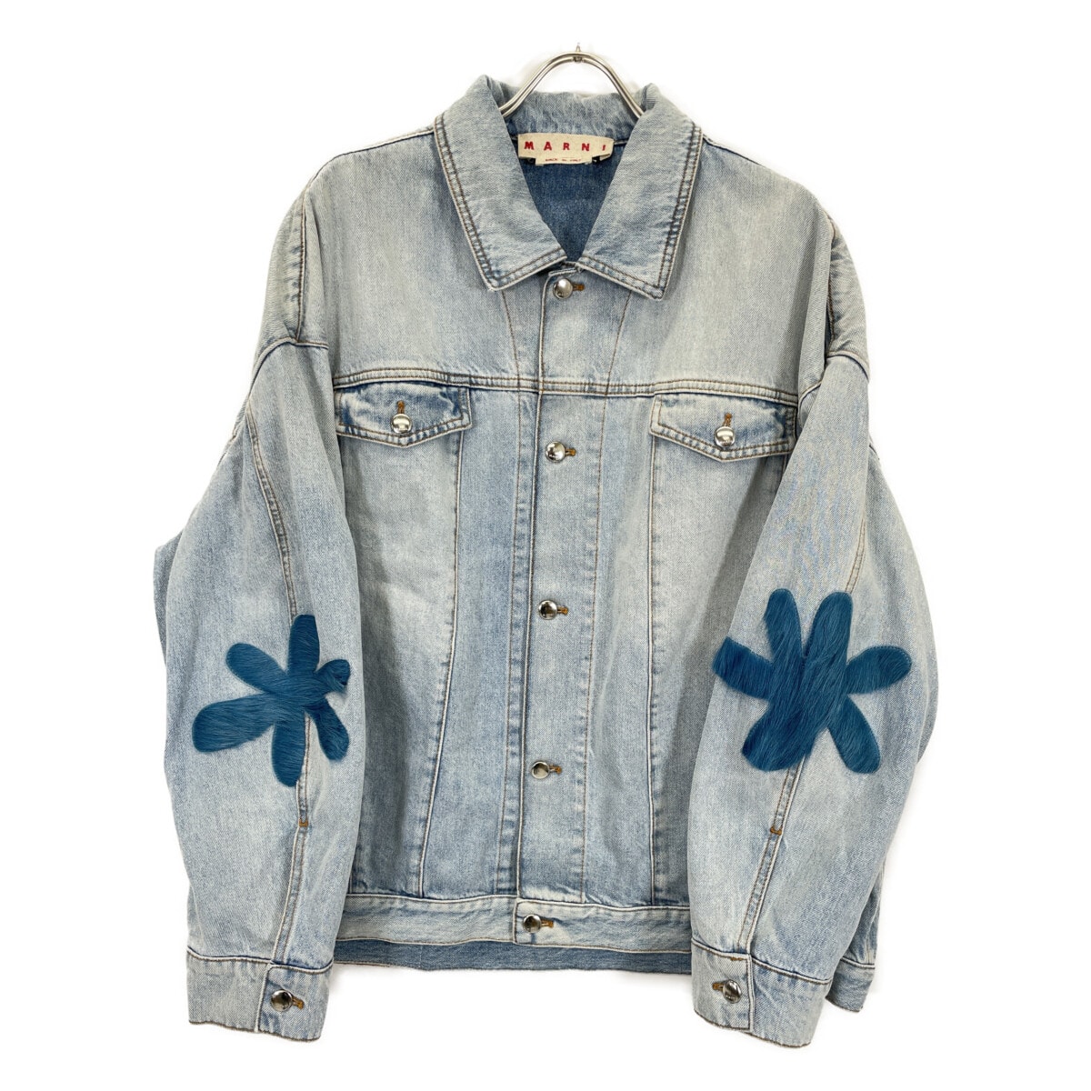 マルニ 22SS ﾌﾞﾙｰ GIJD0183NX ﾃﾞﾆﾑｼﾞｬｹｯﾄ 40