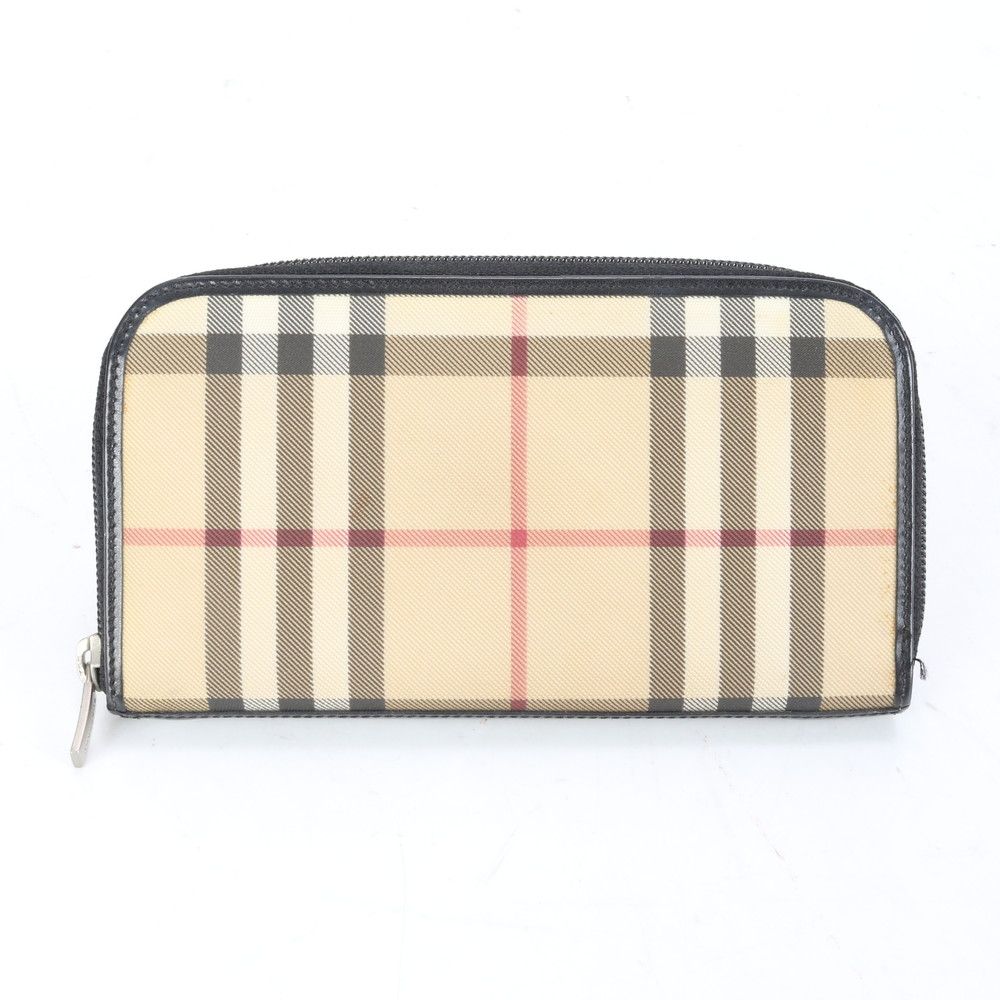 ■美品 バーバリー ノバ チェック長財布