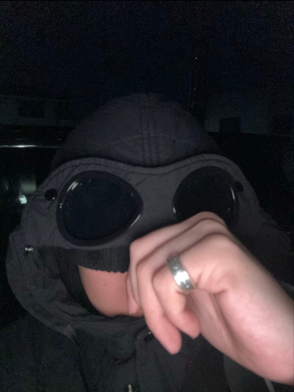 C.P. Company GD Liner Padded Goggle Jacket "Dark Shadow Grey"