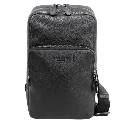コーチ ゴッサム パック レザー ボディバッグ メンズ ブラック C5331