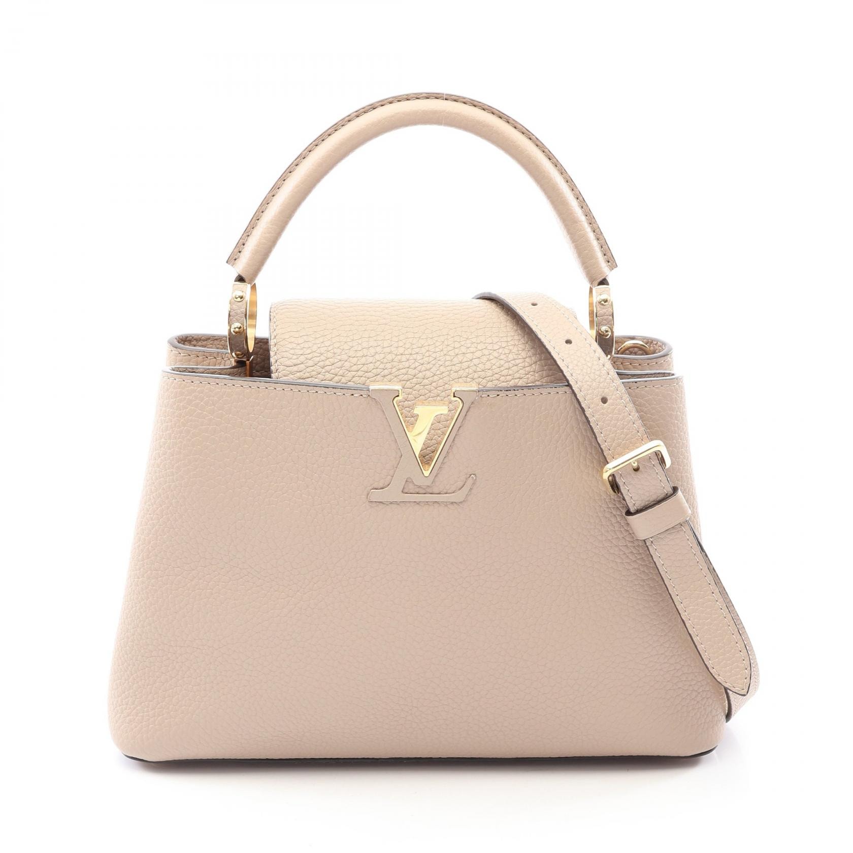 ルイ・ヴィトン LOUIS VUITTON カプシーヌBB 2WAY ハンドバッグ バッグ レザー トリヨンレザー トリヨンレザー ガレ レディース ベージュ系 M94634 【中古】