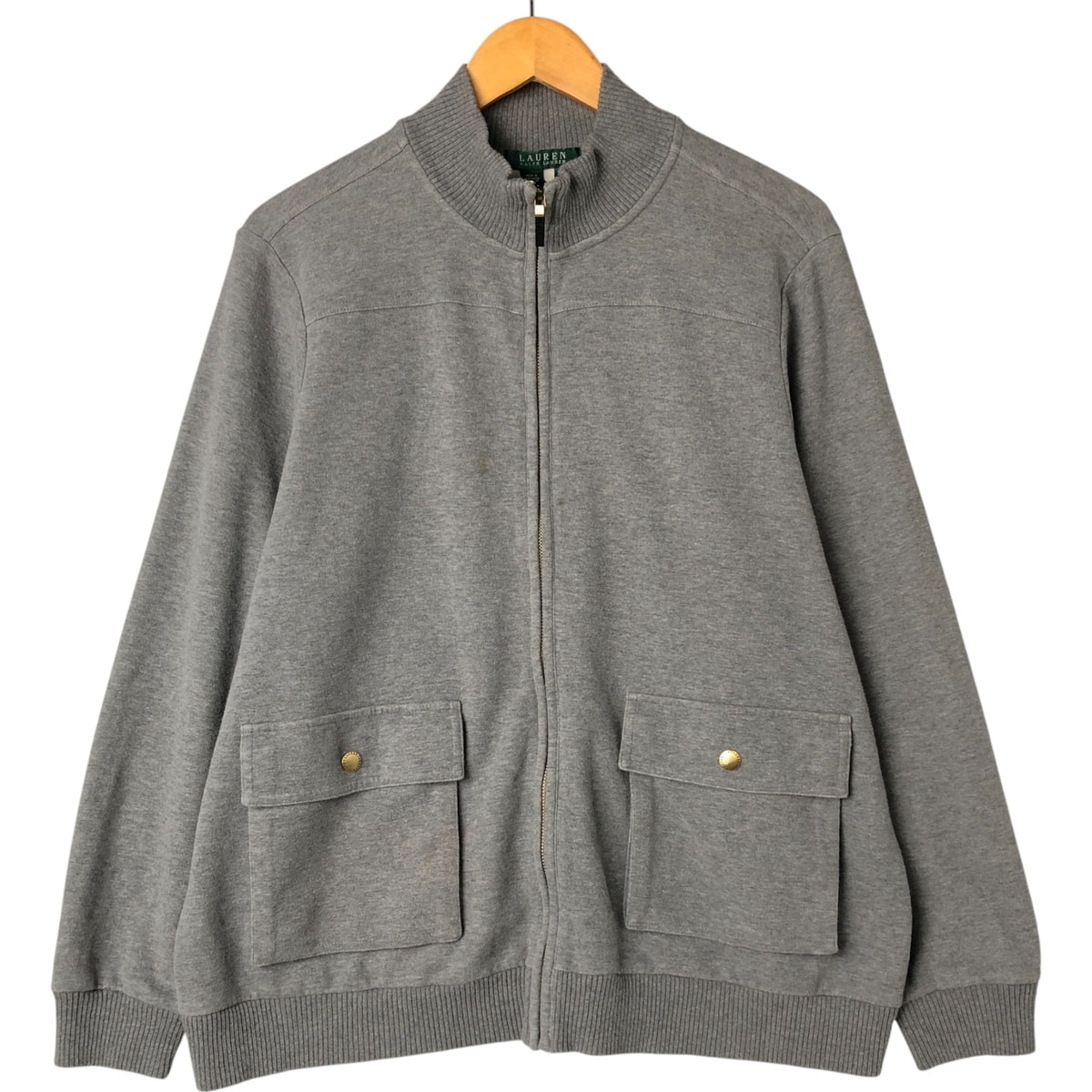 古着 ラルフローレン Ralph Lauren LAUREN ローレン スウェットブルゾン レディースXXL相当/eaa544897