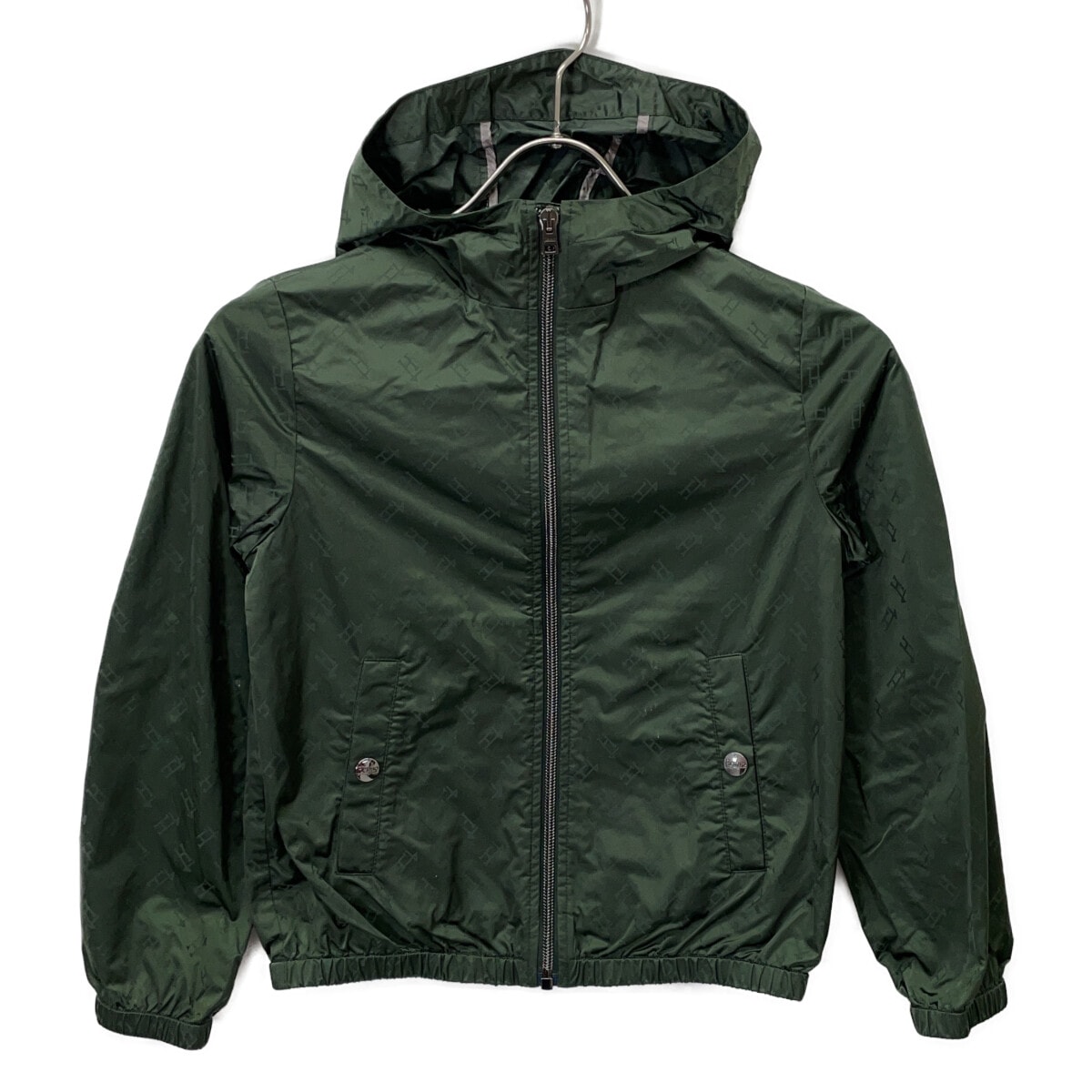 ヘルノ GI0039B カーキ ロゴ ナイロンジャケット 8A