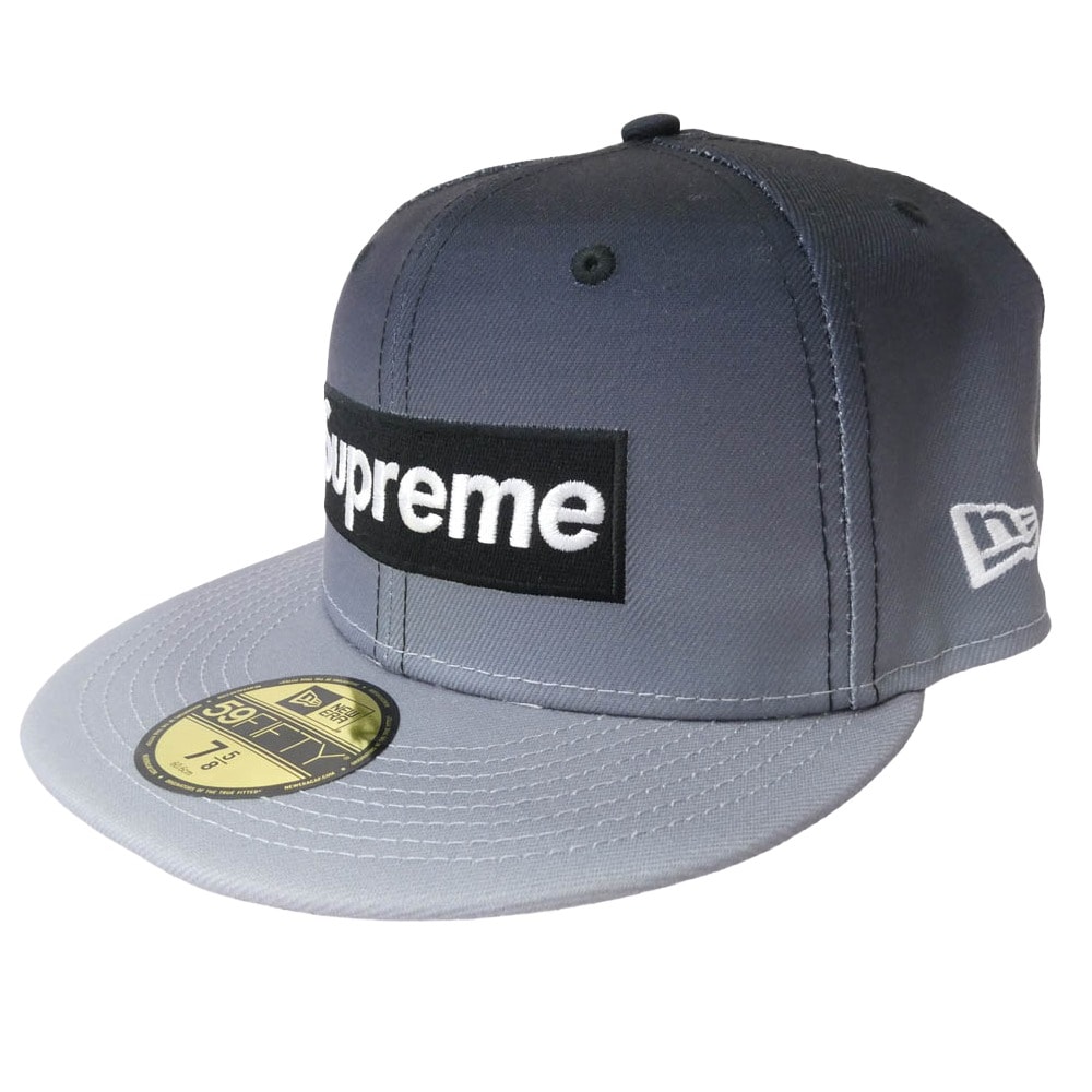 Supreme シュプリーム キャップ 23SS Gradient Box Logo New Era グラデーション ボックス ロゴ 帽子 キャップ ブラック系 グレー系 60.6cm【極上美品】【中古】