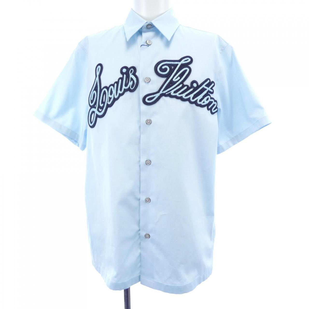 ルイヴィトン LOUIS VUITTON エンブロイダードショートスリーブコットンシャツ HRS14WJXU S/Sシャツ
