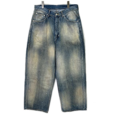 アンセルム 25AW ANC-PT101 インディゴ #05 AGING01 ワイドシルエットデニムパンツ 2