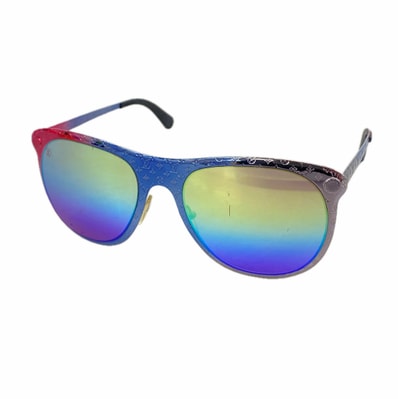 【6ia0025】ルイヴィトン サングラス ヴァーティゴ Z0965U ピンク ブルー シルバー【中古】メンズ レディース ユニセックス