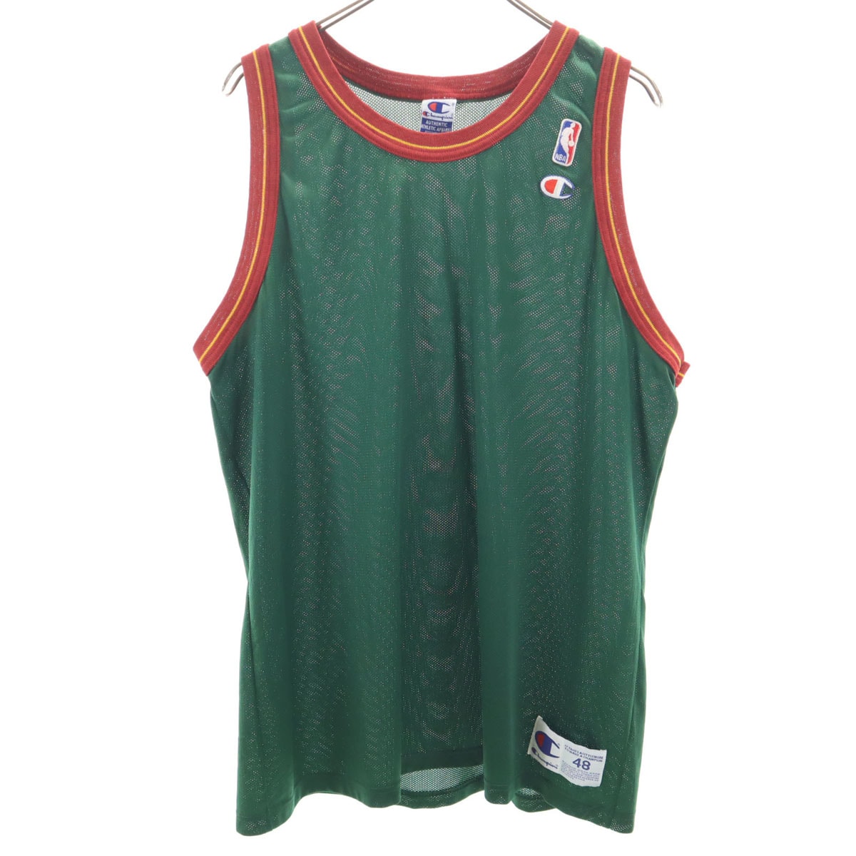 Champion チャンピオン 90s 00s オールド NBA メッシュ タンクトップ 48 グリーン