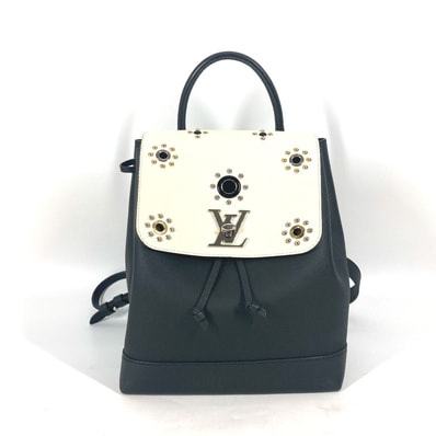 ルイヴィトン LOUIS VUITTON ロックミー バッグパックスタッズ M54108 カバン バックパック リュックサック レザー ブラック
