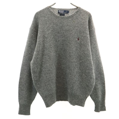 Polo by Ralph Lauren ポロバイラルフローレン 長袖 セーター L グレー ニット
