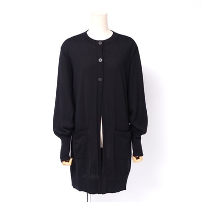 ■美品■FOXEY フォクシー Tarte Tatin カーディガン ニット ロングカーディガン カシミヤ シルク ブラック【おすすめ】 ブランド古着【中古】20241107/RA2045