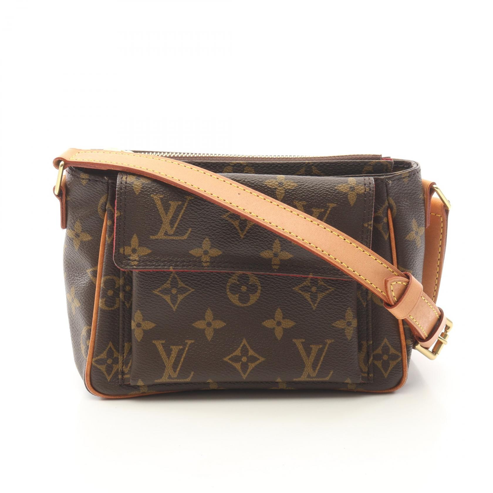 ルイ・ヴィトン LOUIS VUITTON ヴィバシテPM モノグラム ショルダーバッグ バッグ PVCコーティングキャンバス レザー モノグラム レディース ブラウン系 M51165 【中古】