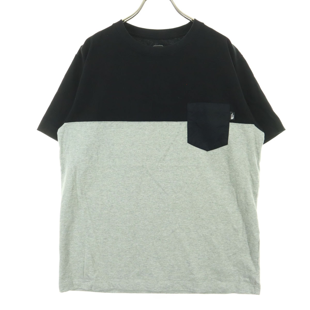 THE NORTH FACE ノースフェイス 配色切替 半袖 クルーネック Tシャツ XL ブラック NT31949