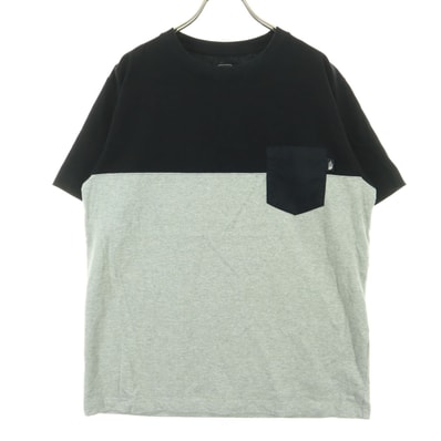 THE NORTH FACE ノースフェイス 配色切替 半袖 クルーネック Tシャツ XL ブラック NT31949