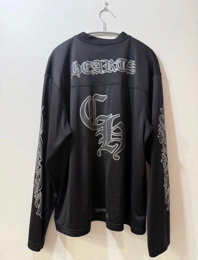 Chrome Hearts Mesh Warm Up Jersey L/S Cut Saw "Black"