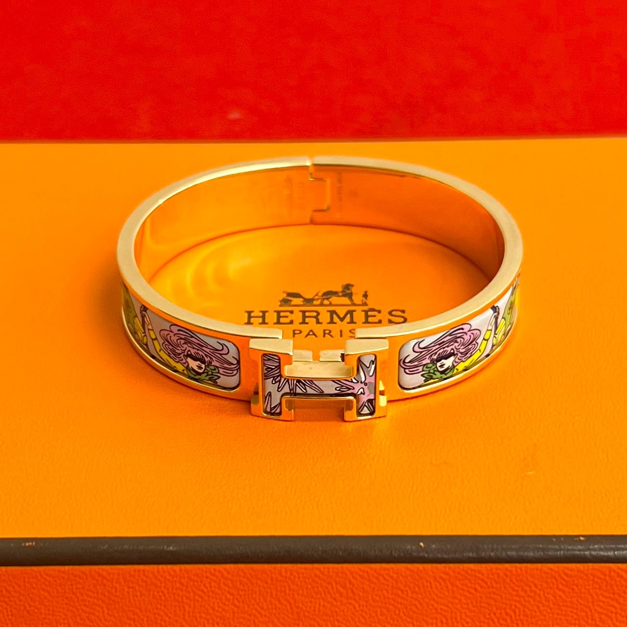 HERMES エルメス クリック H GP ブレスレット ゴールド
 16550