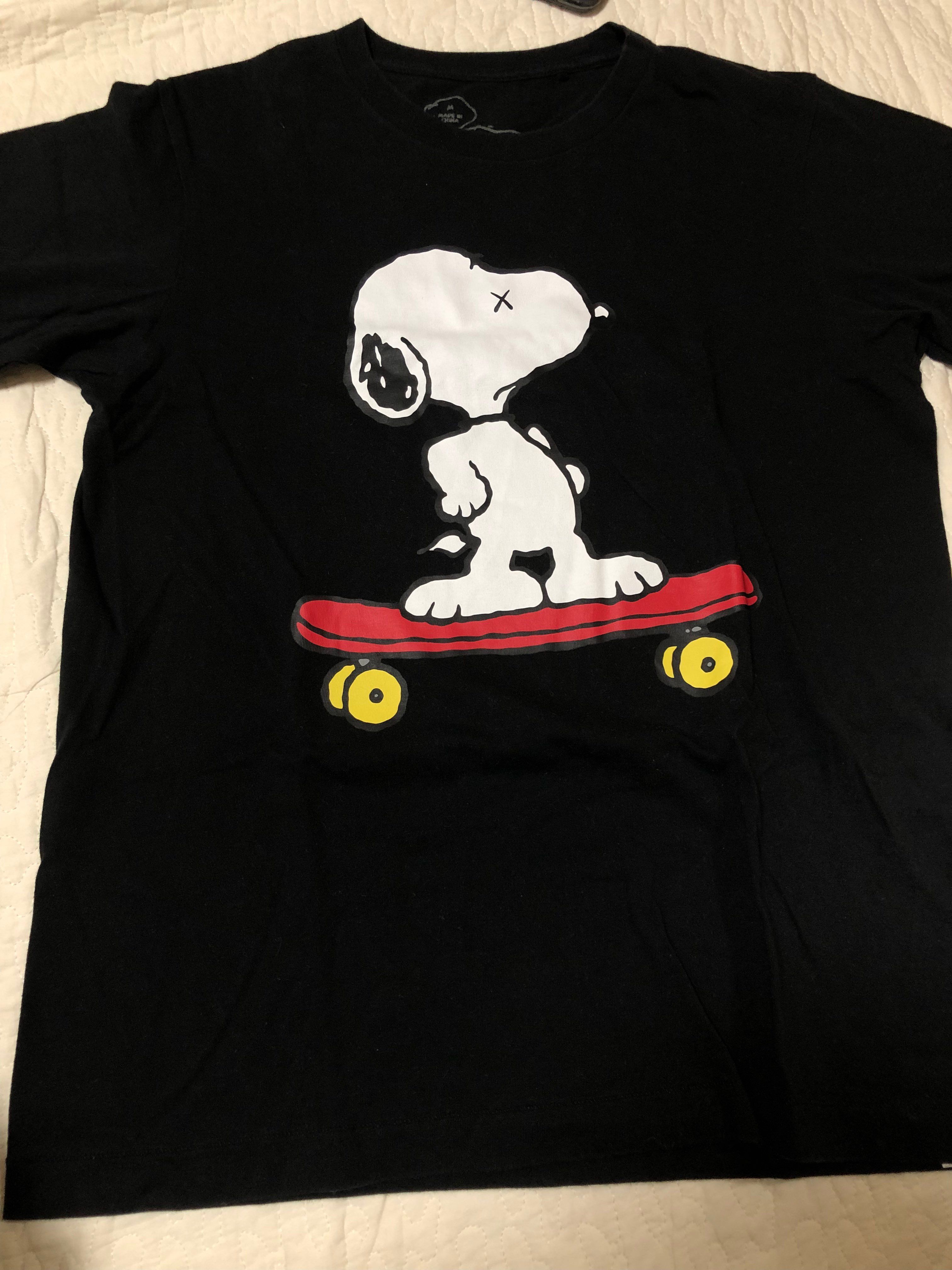 Uniqlo x KAWS x Peanuts Snoopy Skateboarding Tee "Black"